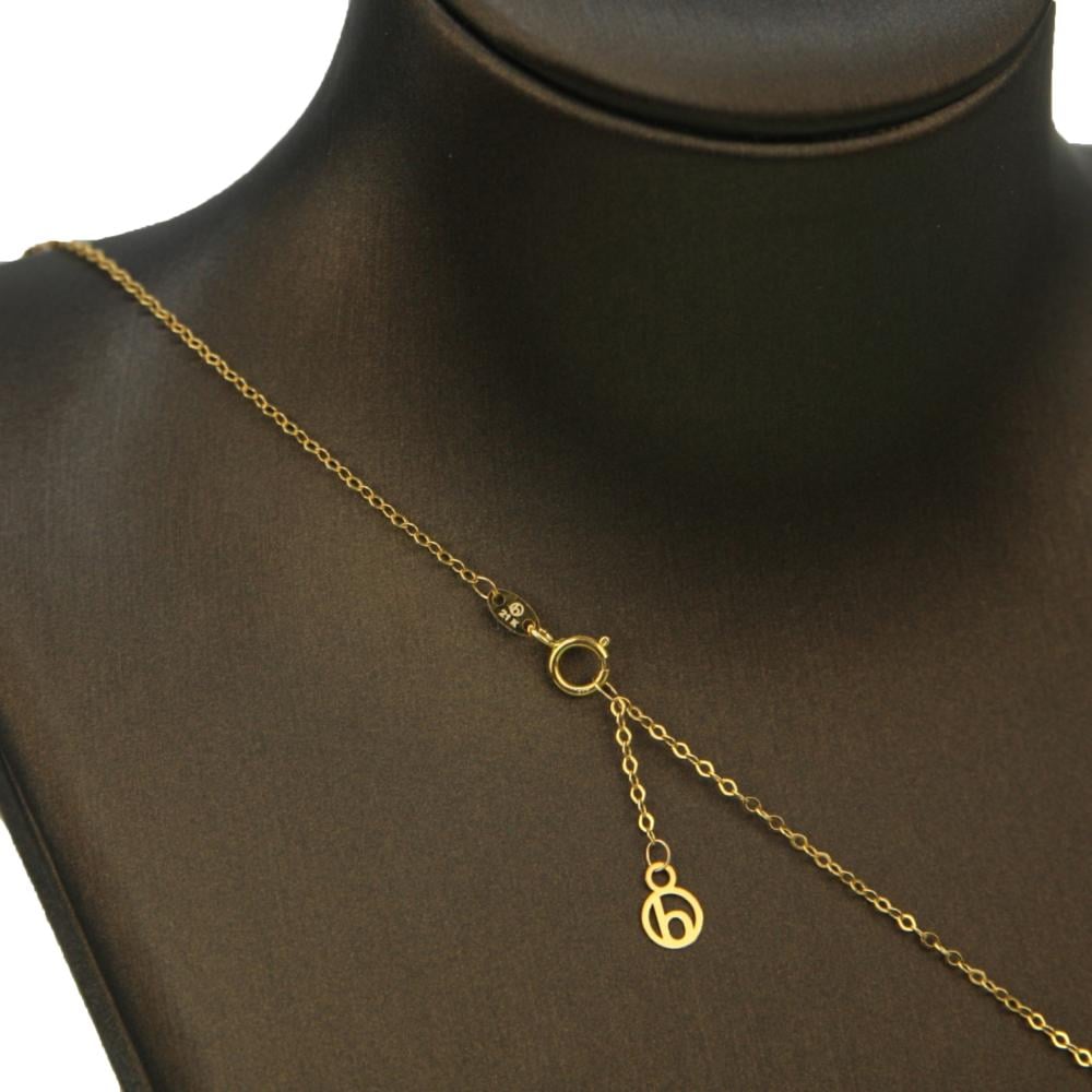 قفل عقد ذهب عيار 21 امن وعملي متناسق مع السلسلة