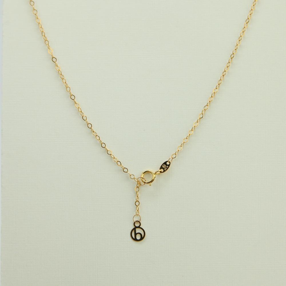 قفل عقد ذهب عيار 21 متين وامن بتصميم عملي انيق