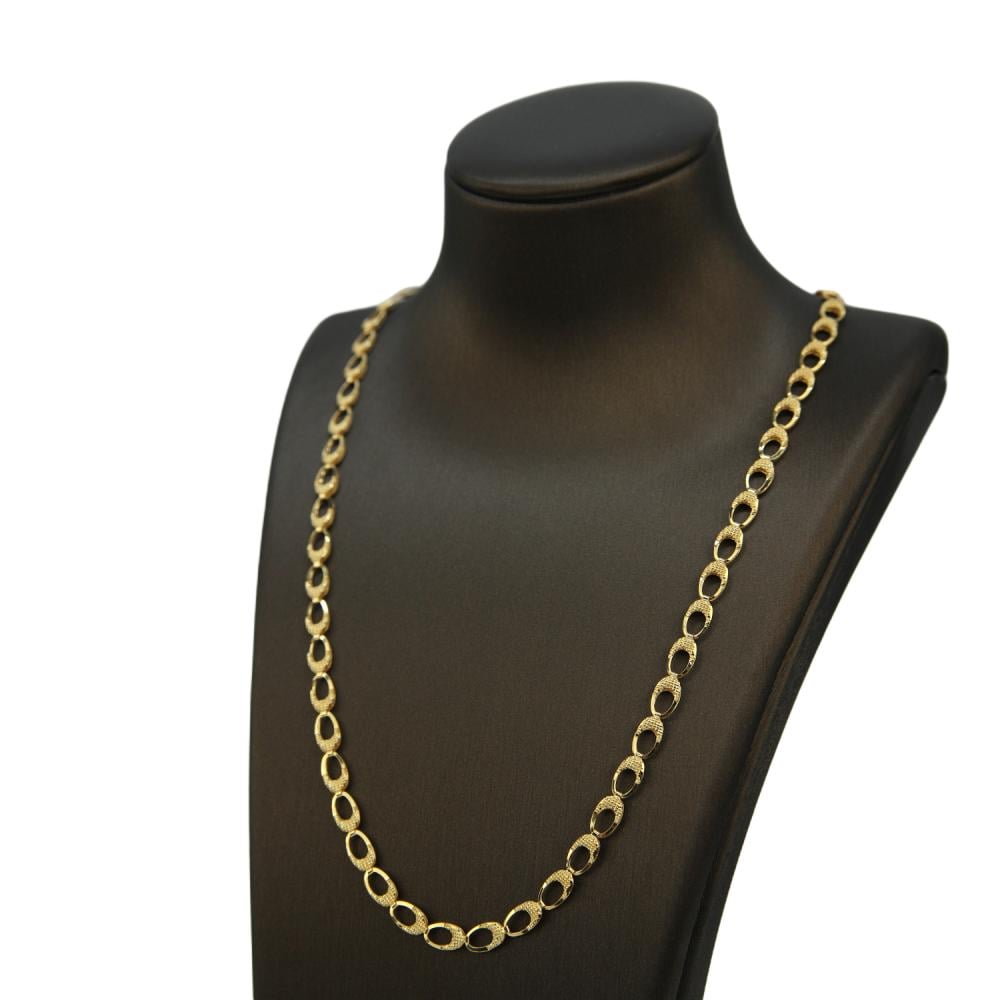 عقد ذهب عيار 21 نسائي فاخر تصميم مميز من كوجك للذهب والمجوهرات