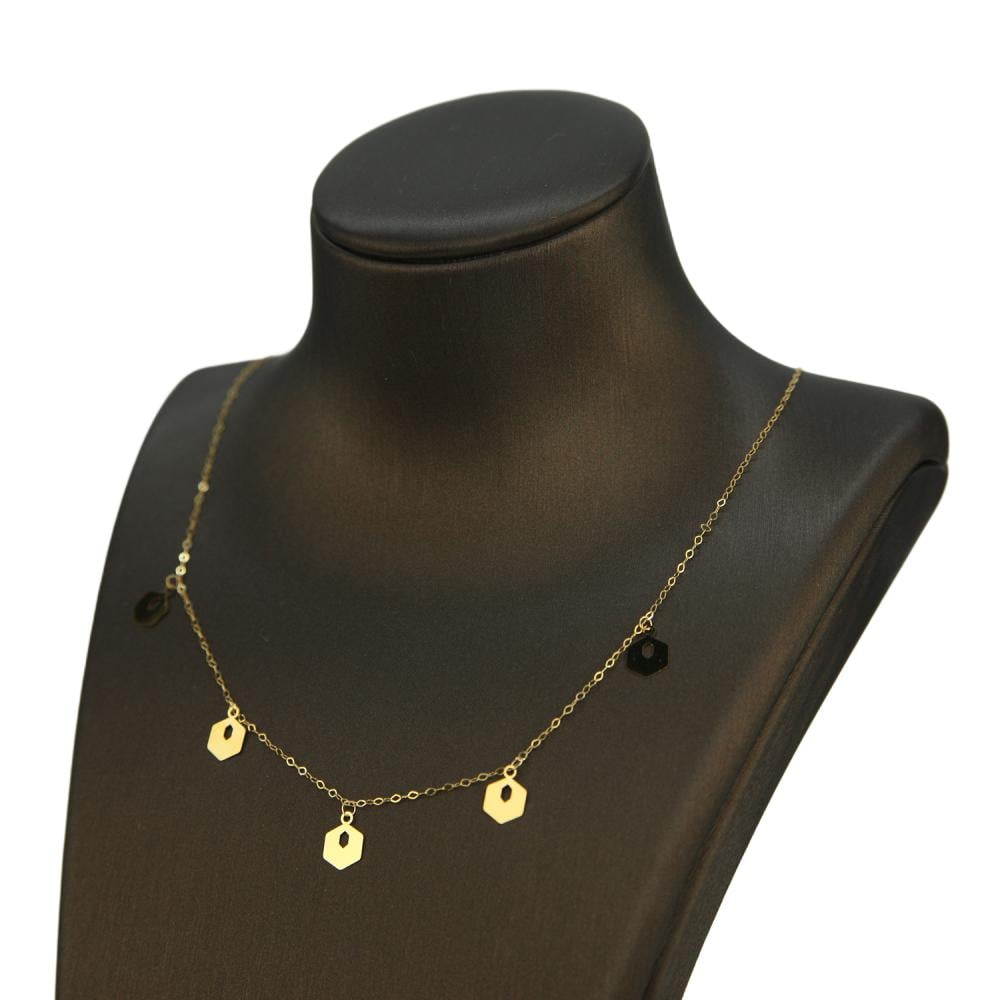 شوكر ذهب عيار 21 نسائي تصميم أنيق جذاب من كوجك للذهب والمجوهرات