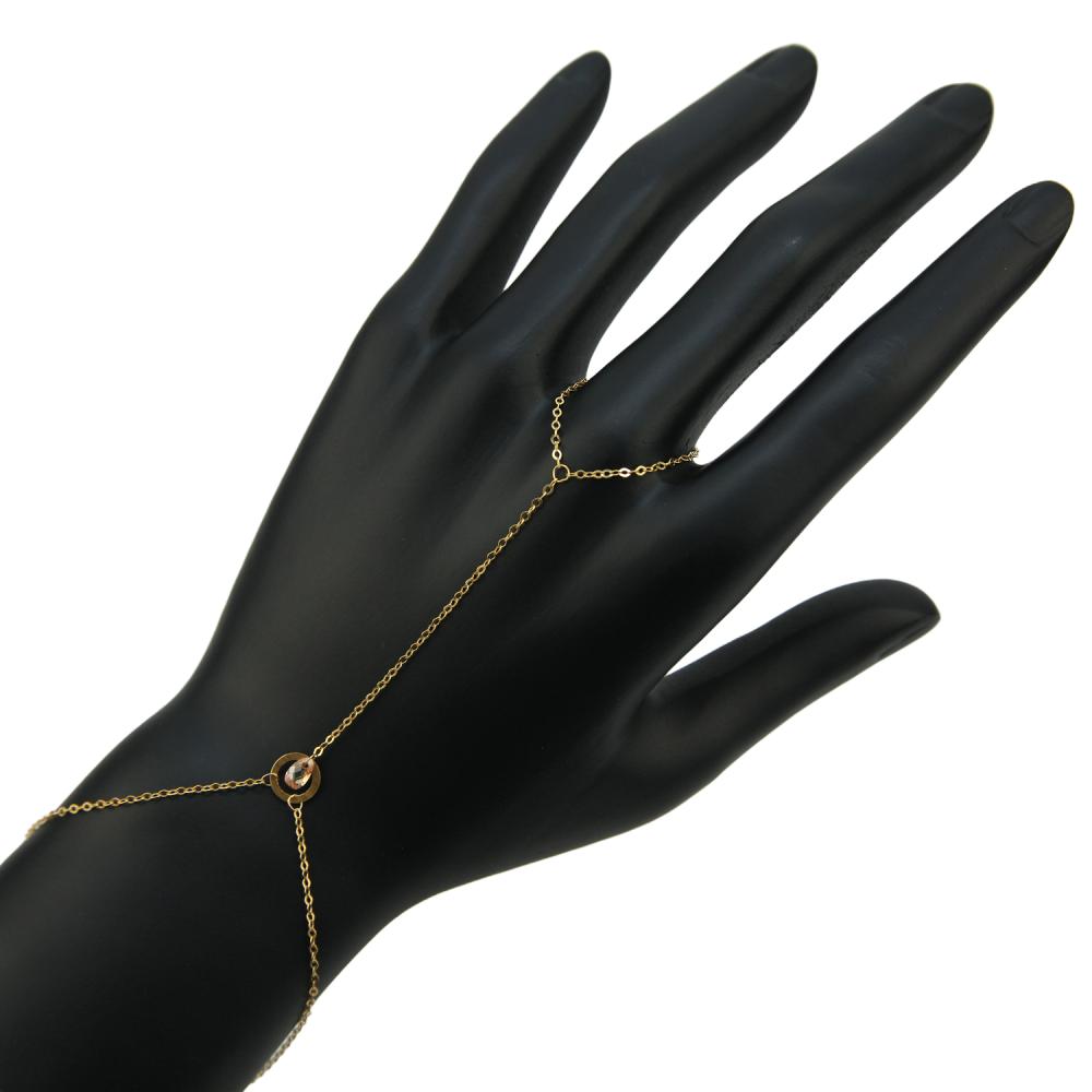 كف ذهب عيار 21 تصميم حلقة أنيق بلمعة من كوجك للذهب والمجوهرات