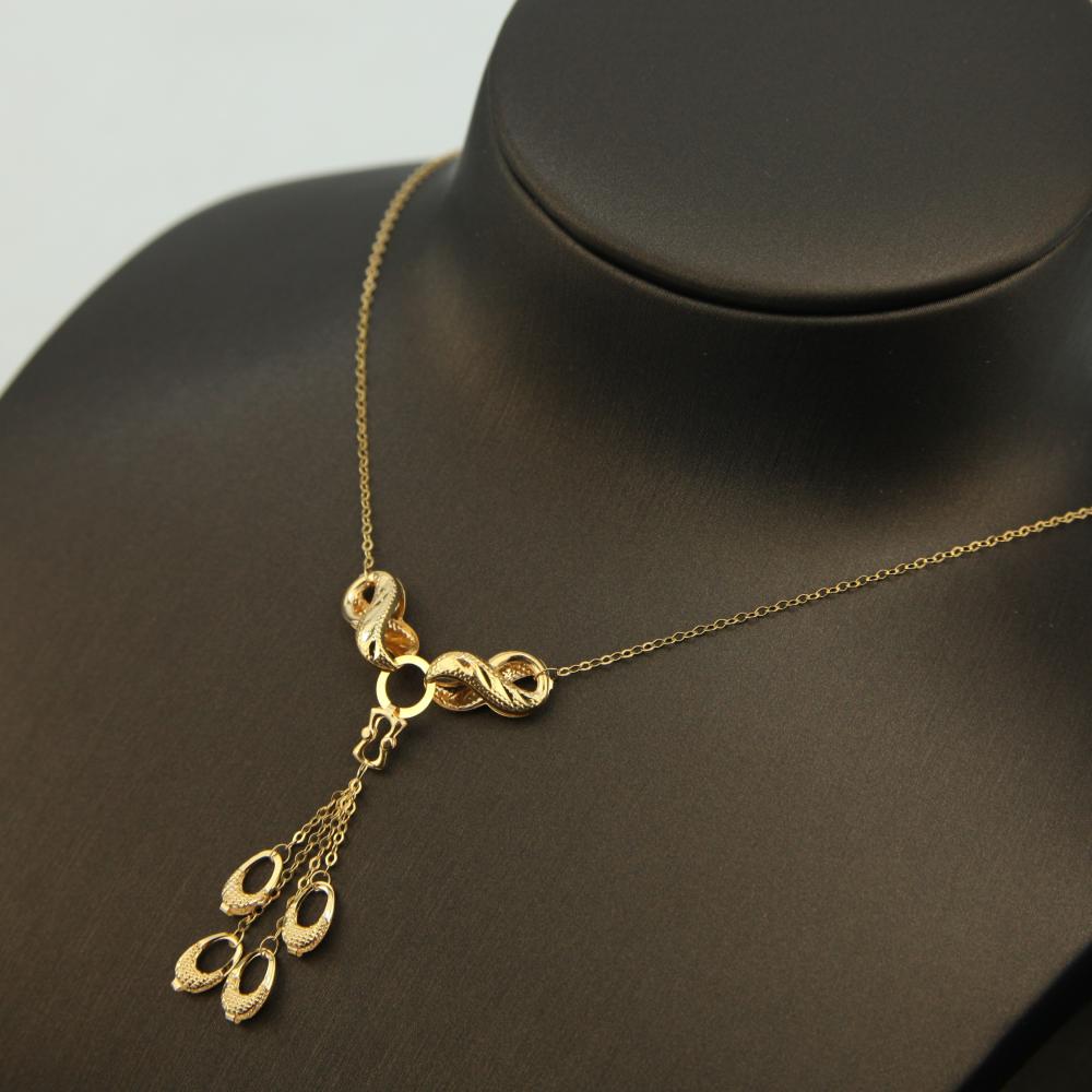 صورة عقد ذهب عيار 21 بتصميم كلاسيك فاخر من كوجك للذهب والمجوهرات