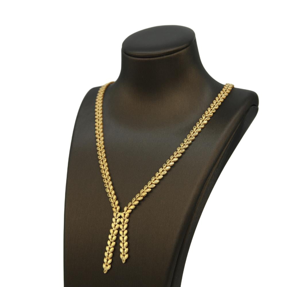 عقد ذهب عيار 21 نسائي فاخر تصميم كلاسيك من كوجك للذهب والمجوهرات