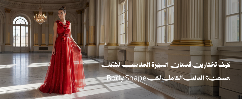 كيف تختارين فستان السهرة المناسب لشكل جسمك؟ الدليل الكامل لكل Body Shape