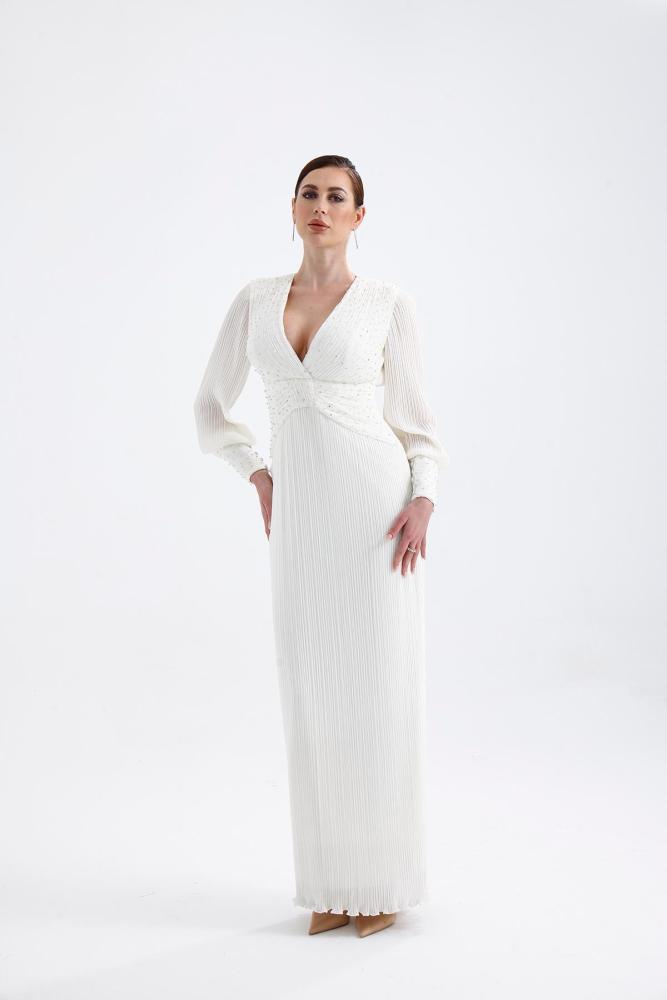 فستان ميدي مخطط