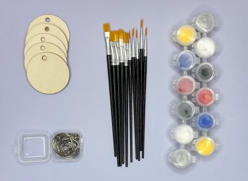 صندوق الرسم على ميدالية دائرية كبيرة (٥ أشخاص)