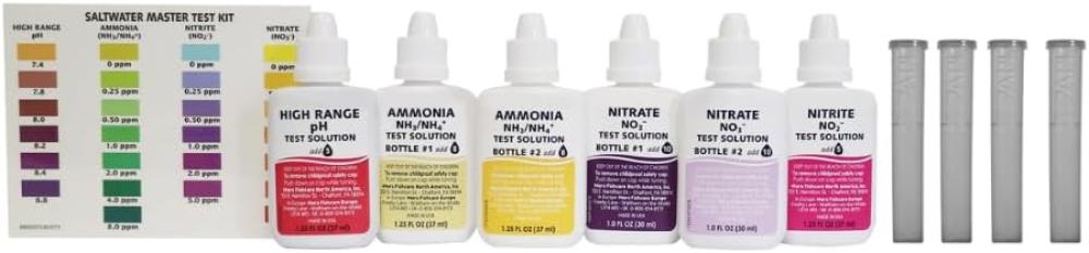 API Saltwater Aquarium Master Test Kit, 550 count - عدة اختبار احترافي لاحواض المياه المالحة 550 قطعة