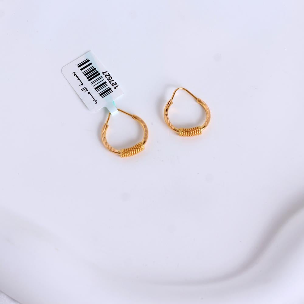 حلق دائري ذهب عيار 21