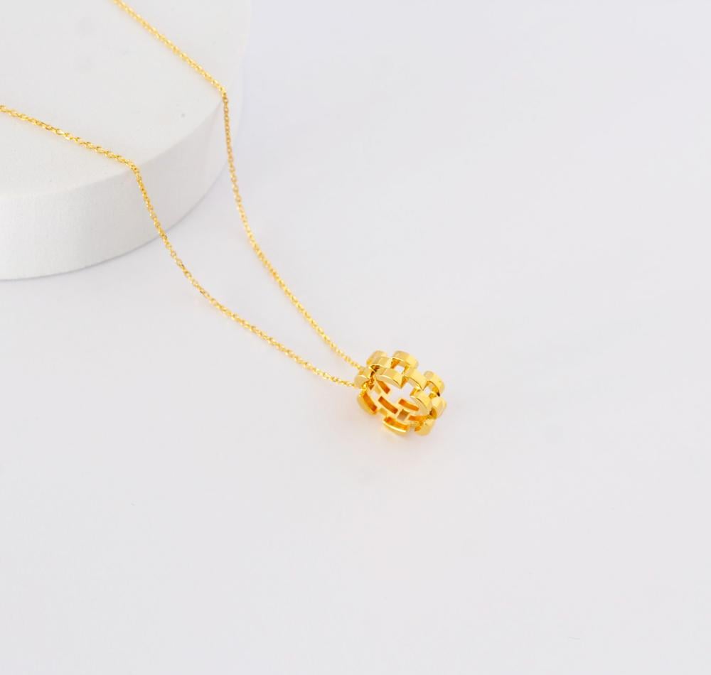 عقد ذهب تصميم رولكس عيار 21