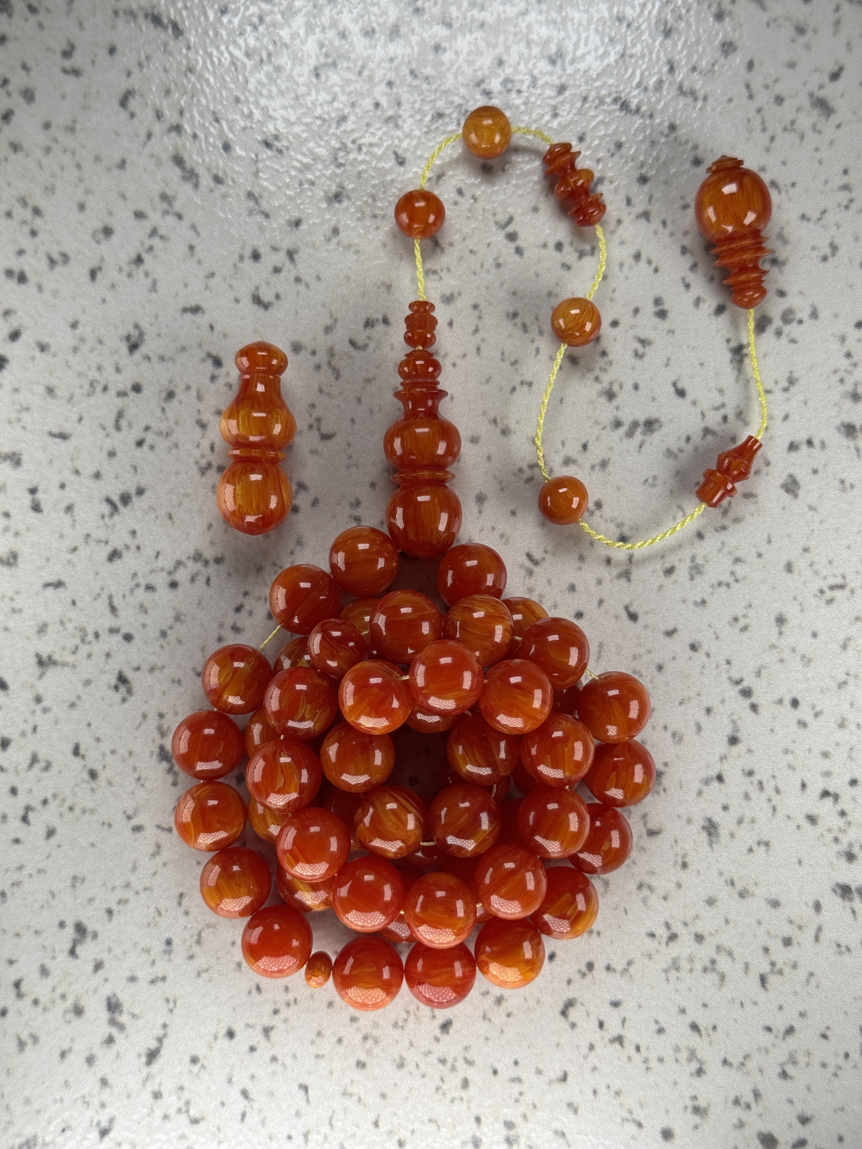 فاتوران برتقالي معرق