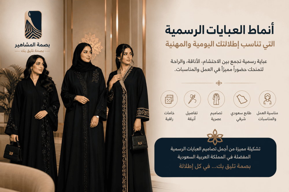 أنماط العبايات الرسمية المفضلة