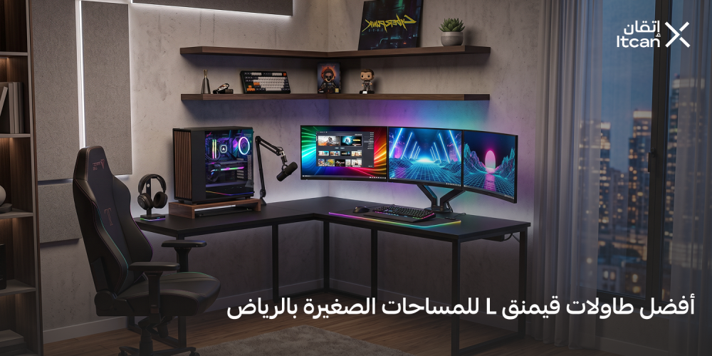 أفضل طاولات قيمنق L للمساحات الصغيرة بالرياض