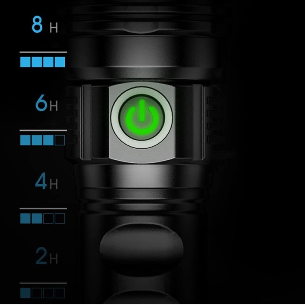 كشاف قوي جداً لإضاءة LED ساطعة قابل لإعادة الشحن