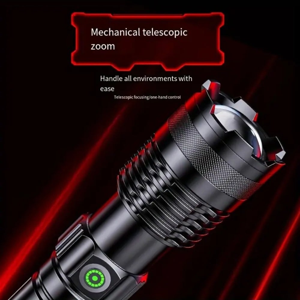 كشاف قوي جداً لإضاءة LED ساطعة قابل لإعادة الشحن