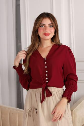 بلوزة بخمامة ناعمة وبارده