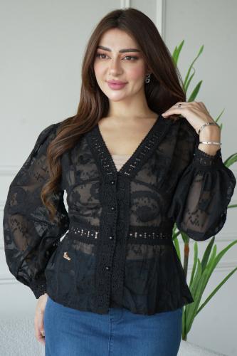 بلوزه سبعه شيفون مع جوبير