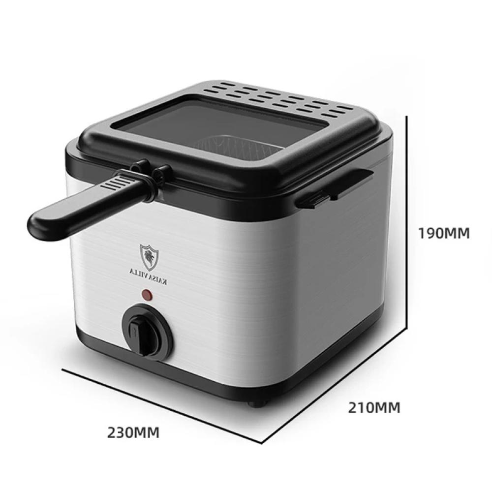 110V220V الكهربائية المقلاة العميقة 2.5L الفرنسية فريه آلة فرن النفط إناء/قدر المقلية الدجاج شواء قابل للتعديل ترموستات المطبخ الطبخ