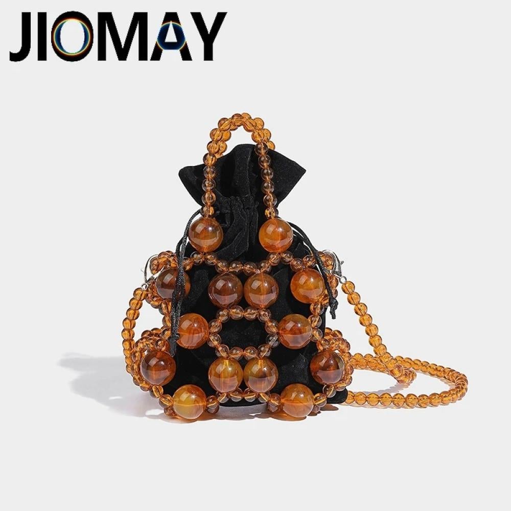 حقيبة حمل نسائية مطرزة بالخرز من JIOMAY ، حقيبة فاخرة ، محافظ رائعة ، مخلب لؤلؤ محمول ، حقيبة سهرة غير رسمية ، مصمم حفلات ، شخصية