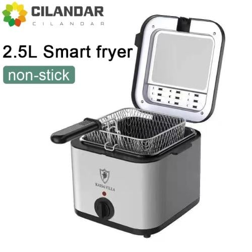 110V220V الكهربائية المقلاة العميقة 2.5L الفرنسية...