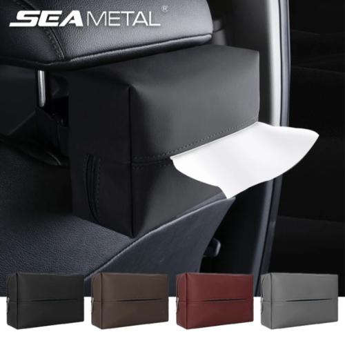 SEAMETAL-نابا الجلود سيارة الأنسجة حامل الصندوق ،...