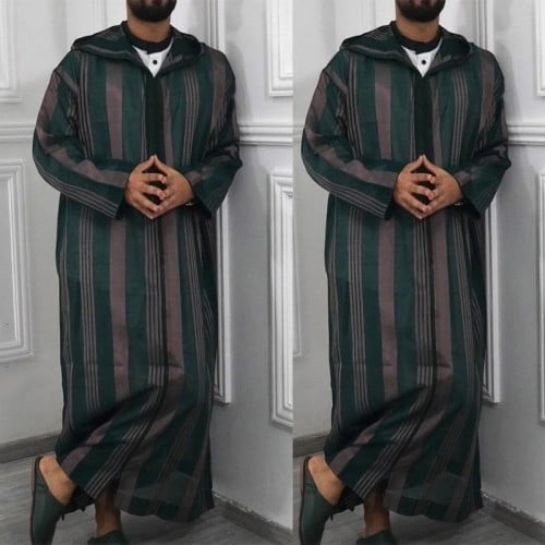 رمضان فستان مسلم عبايات دبي فضفاض قفطان رداء بقلنس...