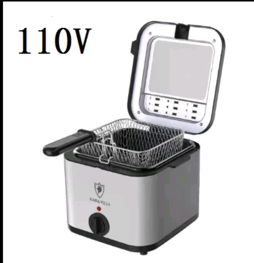 110V220V الكهربائية المقلاة العميقة 2.5L الفرنسية فريه آلة فرن النفط إناء/قدر المقلية الدجاج شواء قابل للتعديل ترموستات المطبخ الطبخ