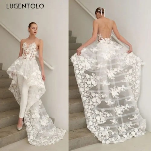 Lugentolo-بذلة نسائية من قطعتين مزيفة ، منظور دانت...
