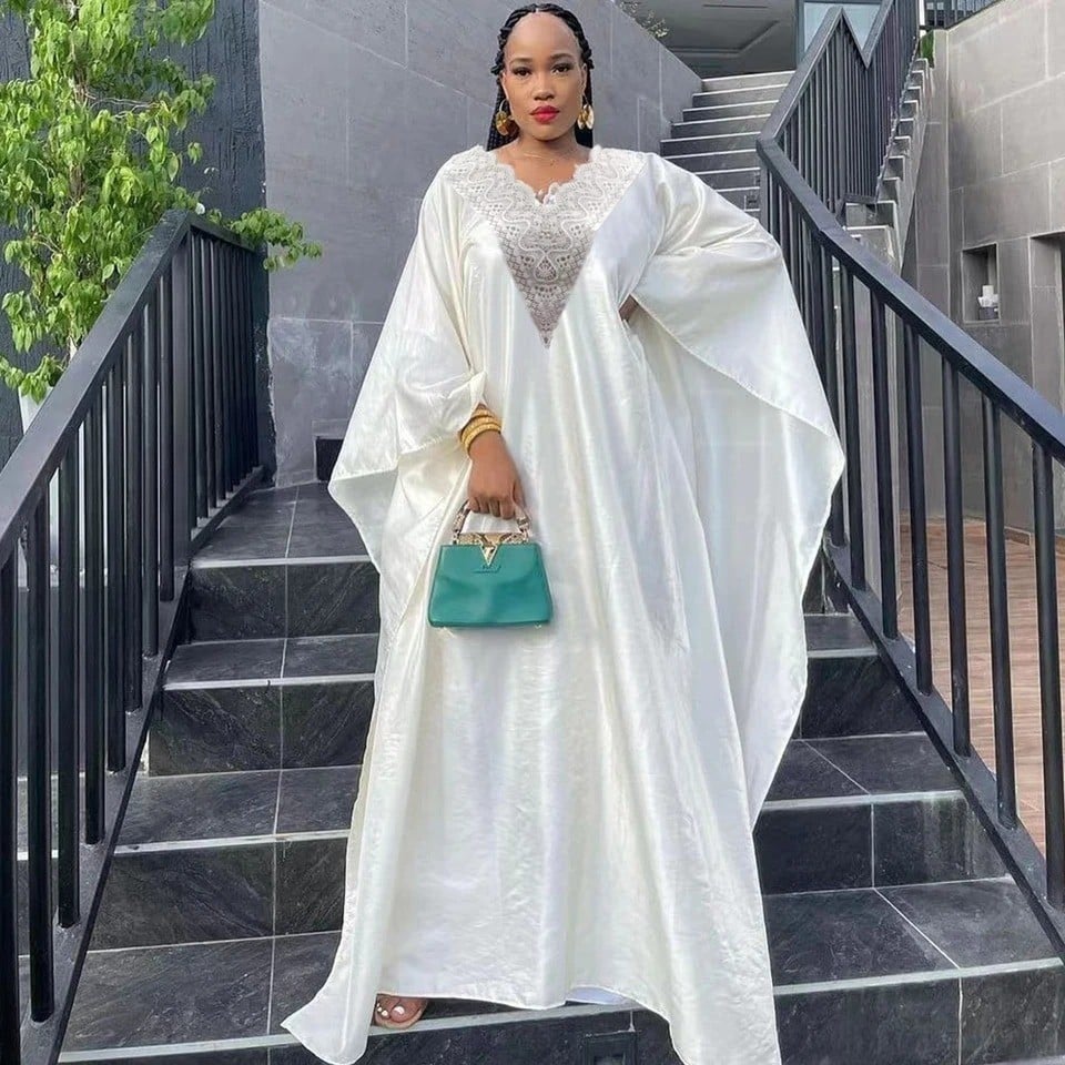 رداء Riche Dashiki ، ملابس فرنسية ، ناعمة وصديقة للبشرة ، فساتين طويلة عالية الجودة ، أحدث ، حرير اللطخة ، 2023