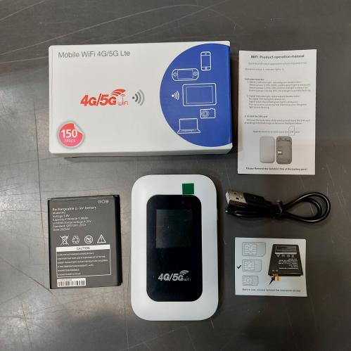 جهاز واي فاي متنقل5G 4G - يدعم 10 أجهزة - إنترنت مستقر ومحمول