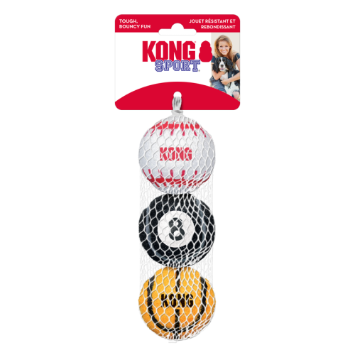 KONG - Sport Balls  Chew and Fetch Dog Toy Assorted colors Size Medium
