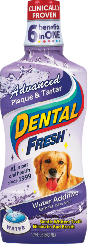 Dental Fresh Advanced Plaque Tartar Formula for Dogs - Dog Dental Cleaning Formula for Freshening Breath and Overall Oral Health (502 ml)