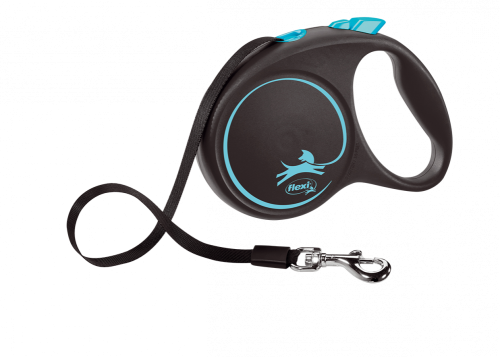 Flexi Dog Leash Black Design Large Blue (Length 5m)