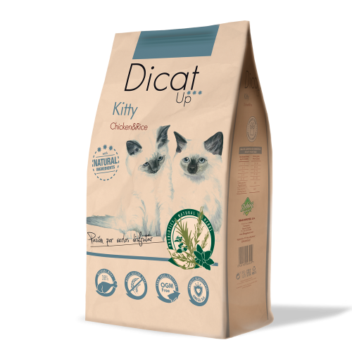 Dicat Up - Complete Dry Food for Kittens (Kitten), Chicken & Rice, Whole Grain 14 kg