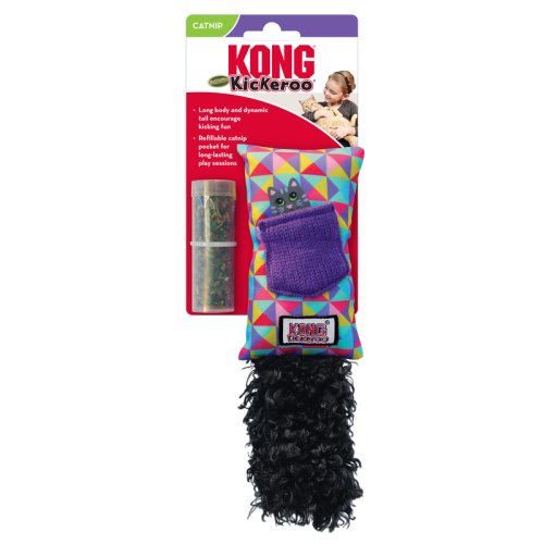 Kong Cat Toys - Refillable Kickeroo Random Assorted Shapes