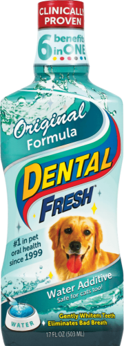 Dental Fresh Original Formula Dog Dental Rinse - Breath Freshener Dental Cleanser for Dental Care - Add to Water (503 ml)