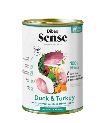 Dibag Sense - Wet Dog Food from Duck and Turkey
