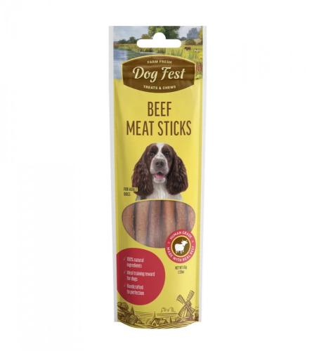 Dog Fest Treats - Natural Beef Sticks for Dogs, Beef Flavor (45g)