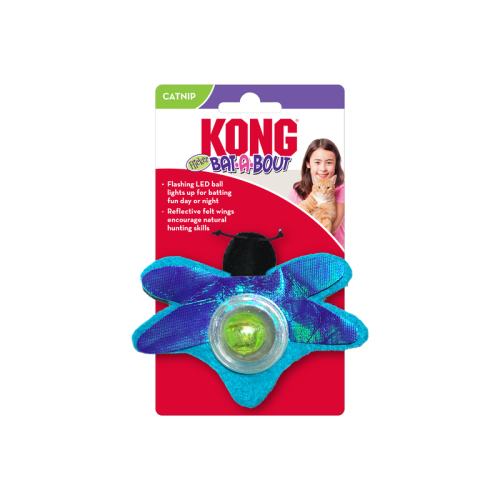 KONG Cat Toys Bat-A-Bot™ Flicker Fairy Fly (Assorted Colors)