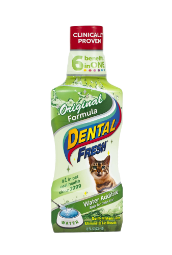 Dental Fresh - Original Formula Cat Dental Rinse - Cat Breath Freshener - Cat Products to Help with Overall Cat Dental Health (237 ml)