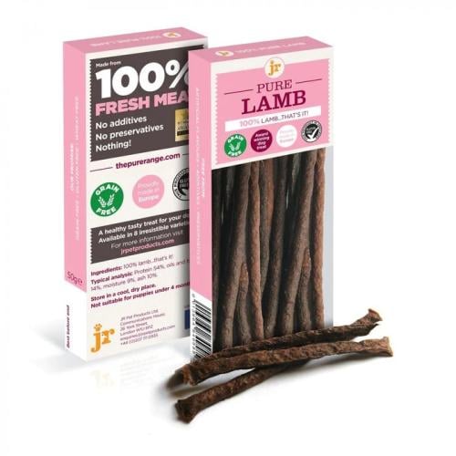 JR Products Dog Training Treats with Lamb 100% Fresh Tender Dried Meat - 50g