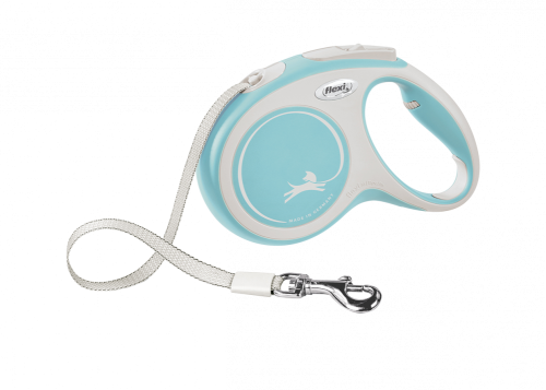 Flexi Dog Leash New Comfort Medium Light Blue (Length 5m)