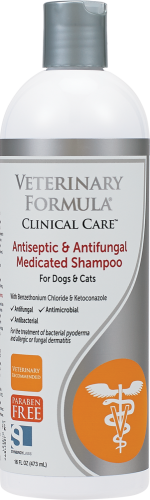 Medicated Antiseptic and Antifungal Shampoo for Dogs and Cats 473 ml