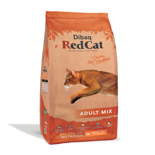 Dibaq Red Cat - Complete Dry Food for Adult Cats, Mix 20 kg