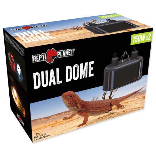 Repti Planet - Double Dome Light for Reptile Terrarium  (120W) 2 Pack