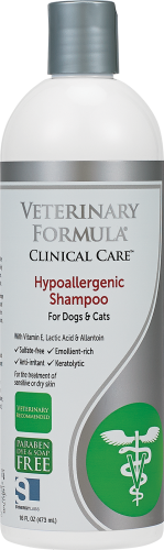 Medicated hypoallergenic shampoo for dogs and cats