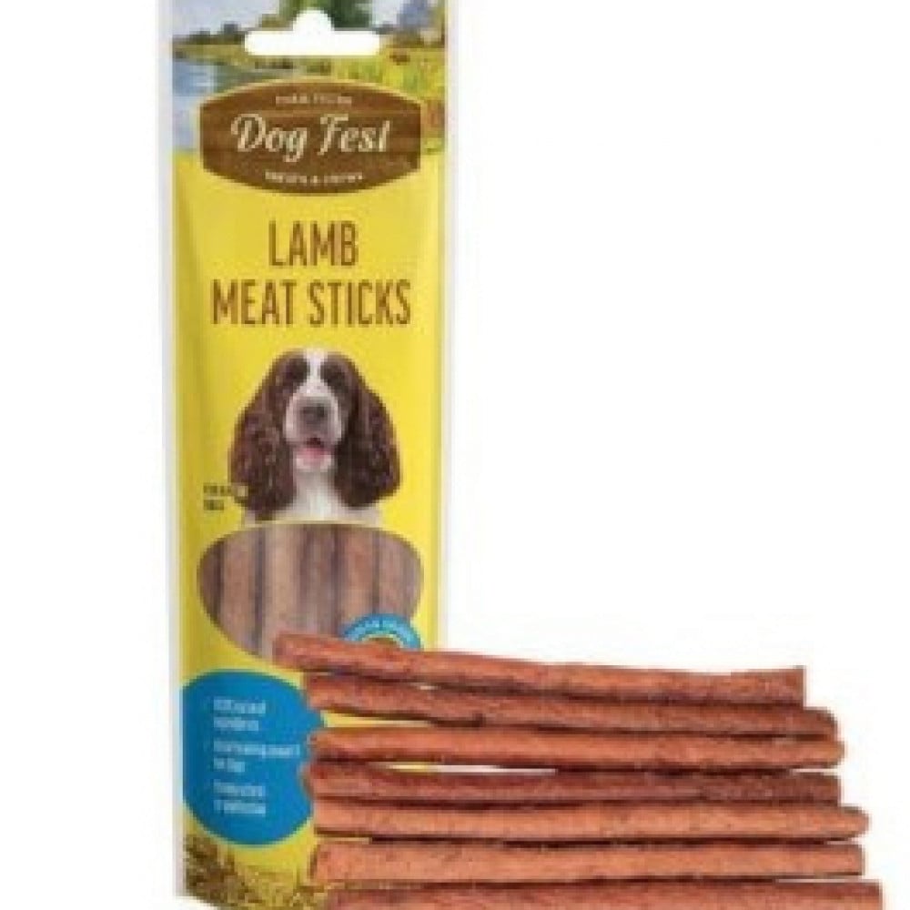 Dogfest Treats Lamb Sticks for Dogs 45g Happy Tails