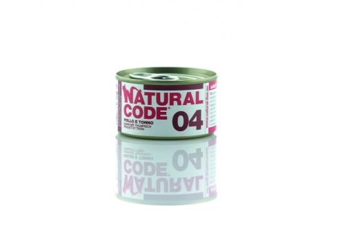 Natural Code - Natural Wet Food for Adult Cats with Chicken & Tuna Flavor (85g Can)