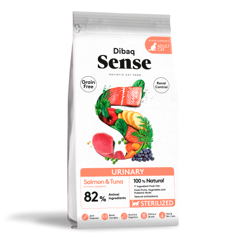 Dibag Sense Dry cat food with tuna and salmon for cats with bladder problems
