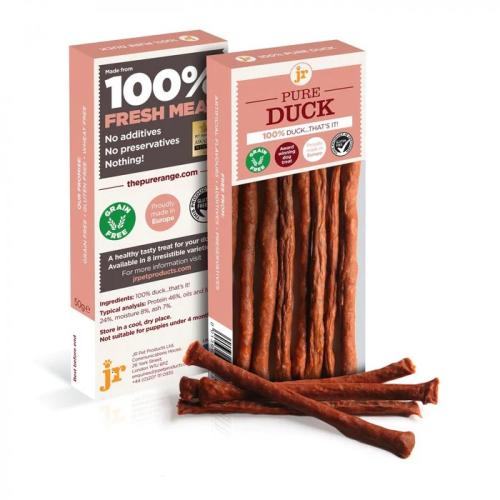 JR Products Dog Treats - Duck Meat Training Treats 100% Fresh Tender Dried Meat - 50g