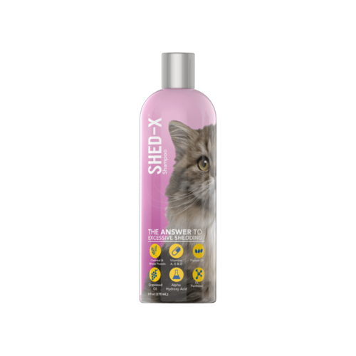 Shed-X Shampoo for Thick Haired Cats - Reduces Shedding - Shedding Shampoo Infuses Skin and Coat with Vitamins and Antioxidants to Cleanse, Remove Excess Hair and Exfoliate (236 ml)